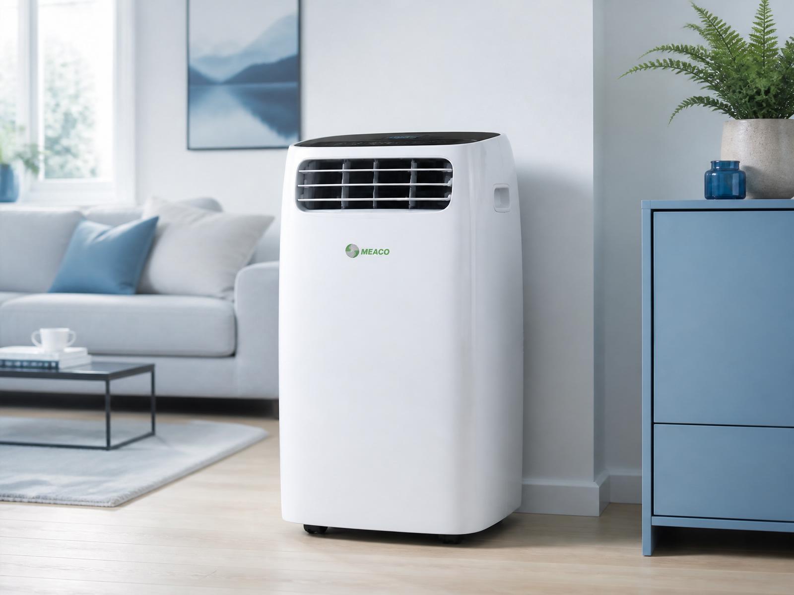 Meaco Portable Air Conditioner in a modern living room